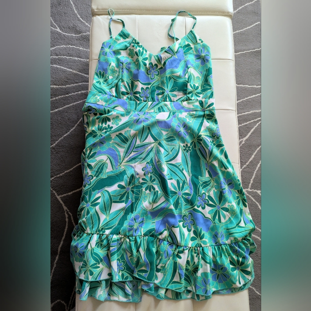 Floral Strappy Mod Dress